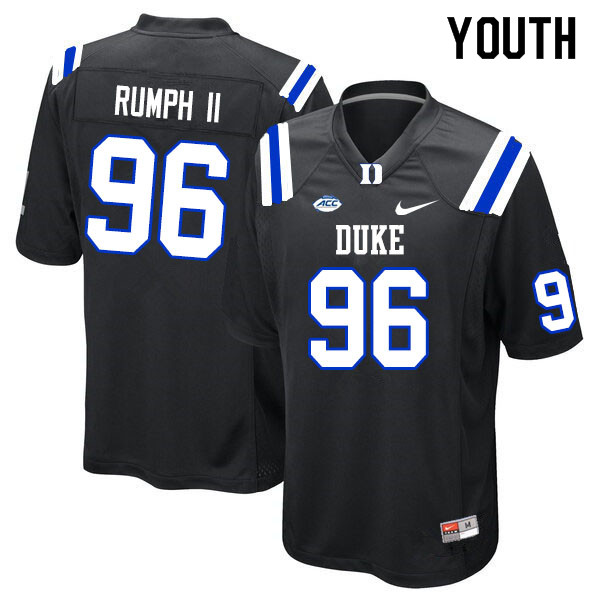 Youth #96 Chris Rumph II Duke Blue Devils College Football Jerseys Sale-Black - Click Image to Close